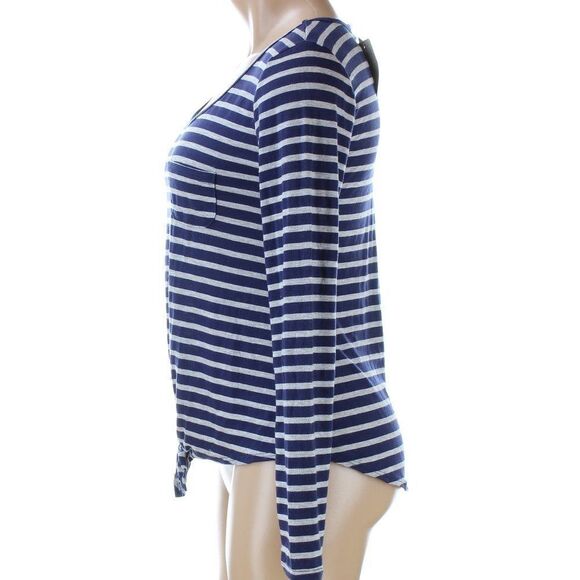 Rebellious One Juniors' Striped Tie Front Top - Picture 6 of 12
